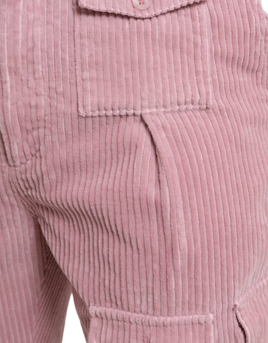 Pantalones Cargo de Corduroy Rosa - Image 4