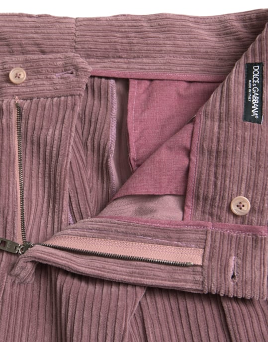 Pantalones de pana estilo plisado - Image 5