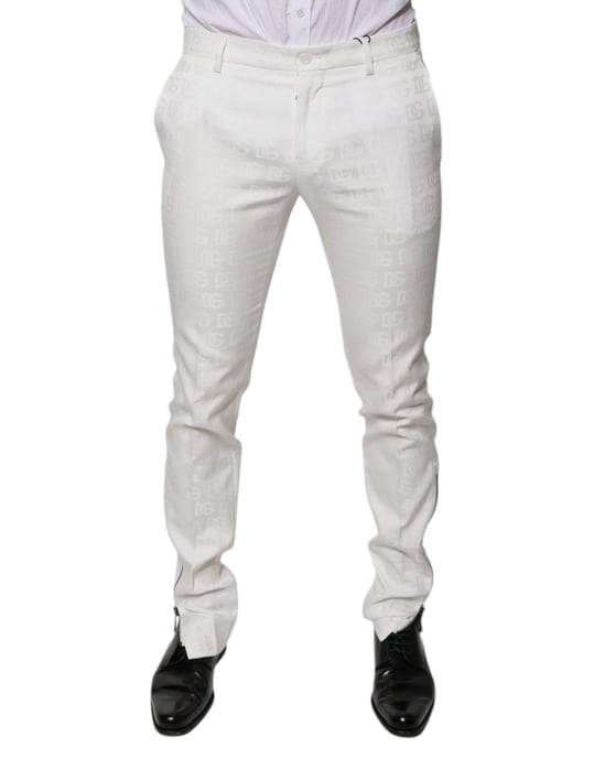 Pantalones Ajustados Con Logo Blanco - Image 1
