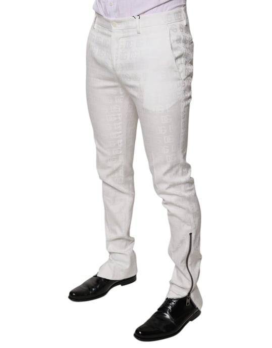 Pantalones Ajustados Con Logo Blanco - Image 3