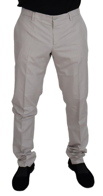 Pantalones Sólidos Gris Claro - Image 4