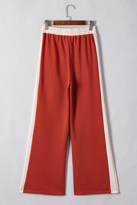 Pantalones de pierna ancha con paneles laterales - Image 4