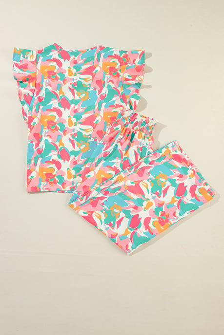 Pantalones de Pierna Ancha con Estampado Colorido - Image 4