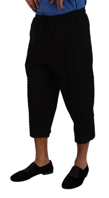 Pantalones Recortados con Detalle de Encaje - Image 2