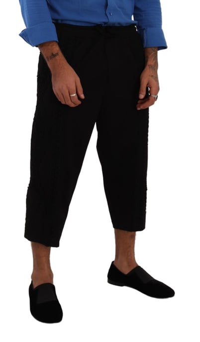 Pantalones Recortados con Detalle de Encaje - Image 4