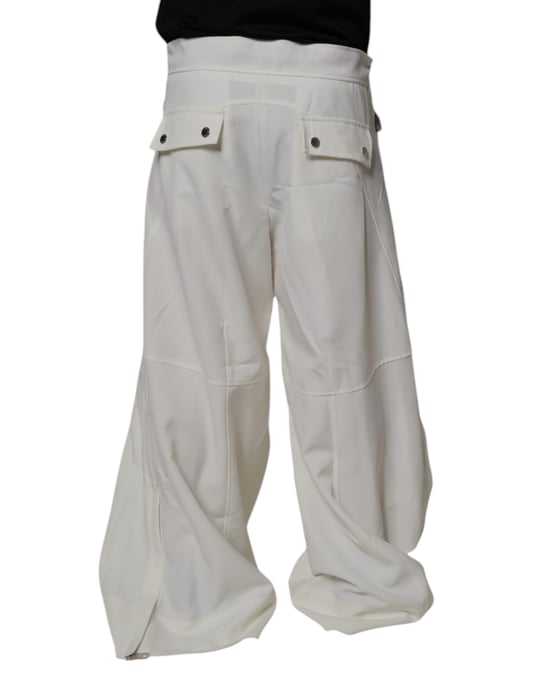 Pantalones de algodón de pierna ancha - Image 4