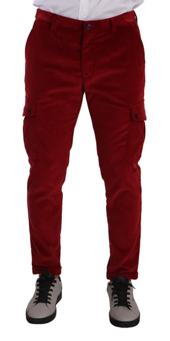 Pantalones cargo de pana casuales - Image 1