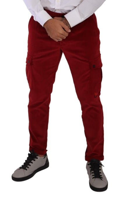 Pantalones cargo de pana casuales - Image 4