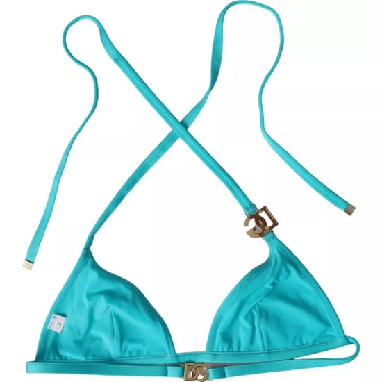 Top de Bikini Triangular Turquesa - Image 5