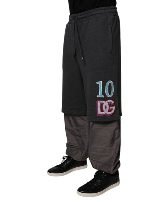 Pantalones de chándal con capas y logo bordado - Image 3