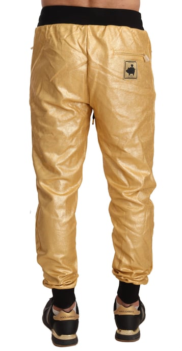 Pantalones deportivos metálicos dorados Dolce Gabbana - Image 3