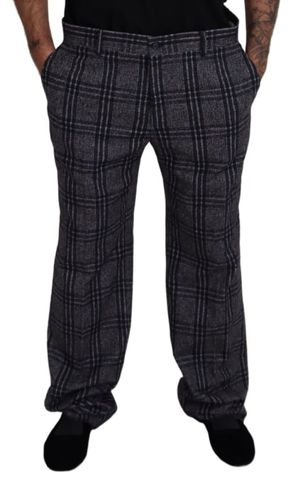 Pantalones de cuadros de lana - Image 4