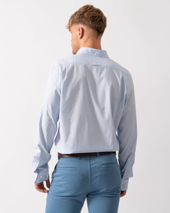 GANT Mens Slim Fit Long Sleeve Poplin Shirt - Image 2