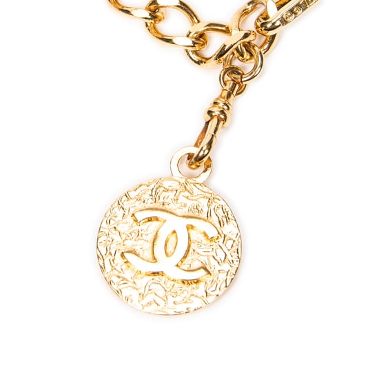 Chanel CC Medallion Chain Belt  en Oro Acero inoxidable sin níquel - Image 3