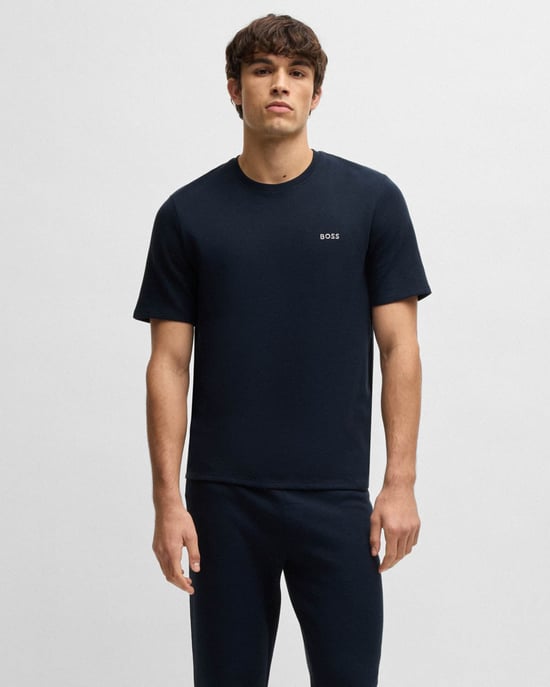 Camiseta de pijama en azul oscuro - Image 1