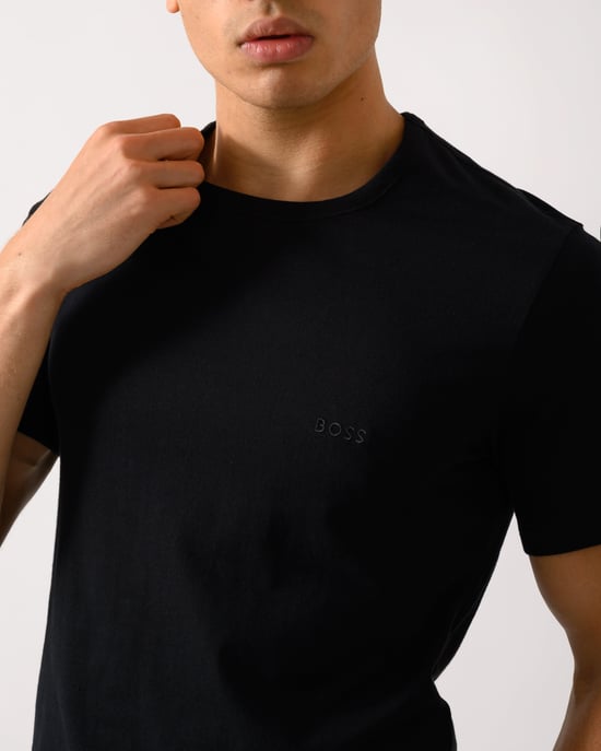 Camiseta Miscellaneous Abierta en Negro (Paquete de 3) - Image 5