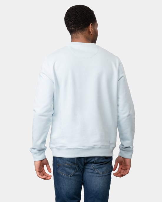 Belstaff Mens Crew Neck Sweatshirt With Logo Patch - Image 2
