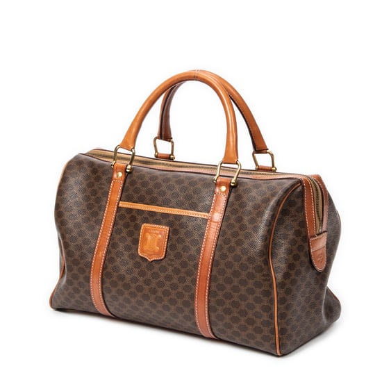 Celine Vintage Medium Boston en Marrón Lona recubierta - Image 2