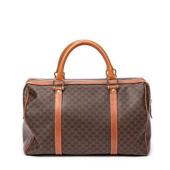 Celine Vintage Medium Boston en Marrón Lona recubierta - Image 5