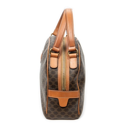 Celine Dome Top Handle  en Marrón Lona recubierta - Image 3