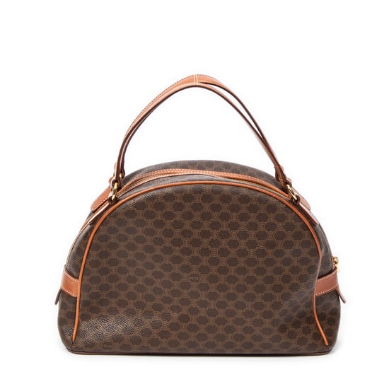 Celine Dome Top Handle en Marrón Lona recubierta - Image 4