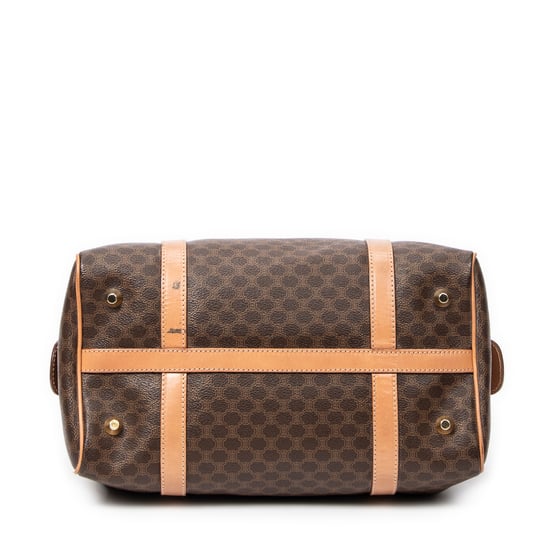 Celine Vintage Small Boston en Marrón/Beige Lona recubierta - Image 6