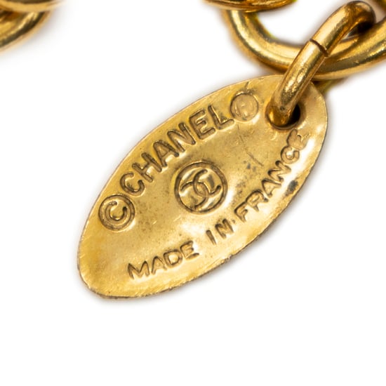 Chanel CC Pendant Chain Necklace en Oro Acero inoxidable sin níquel - Image 3