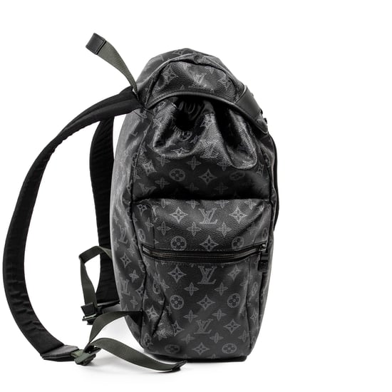 Louis Vuitton Trekking Backpack  en Negro/Gris Lona recubierta - Image 4