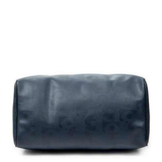 Dior Vintage Medium Travel Boston en Azul marino Lona recubierta - Image 6