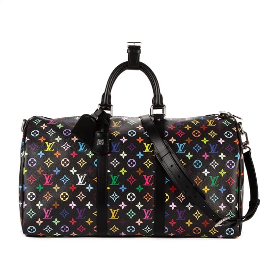 Louis Vuitton Re-Edition Takashi Murakami Multicolore Keepall 50 en Negro/Multicolor Lona recubierta - Image 1