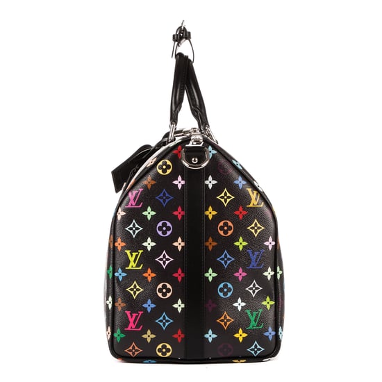 Louis Vuitton Re-Edition Takashi Murakami Multicolore Keepall 50 en Negro/Multicolor Lona recubierta - Image 3