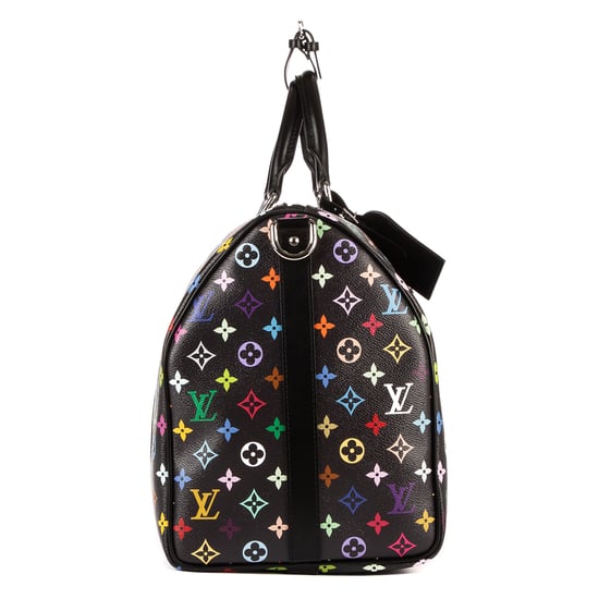 Louis Vuitton Re-Edition Takashi Murakami Multicolore Keepall 50 en Negro/Multicolor Lona recubierta - Image 5