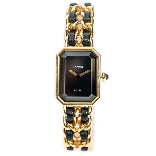 Chanel Première L en Negro/Dorado Acero inoxidable sin níquel - Image 1