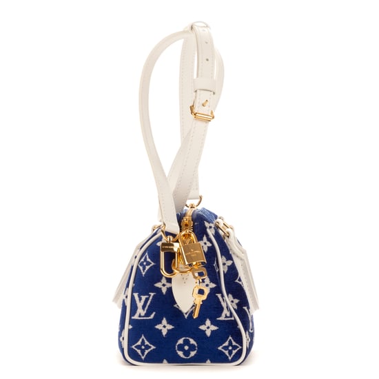 Louis Vuitton Speedy Bandouliere 20 en Azul Lienzo - Image 3