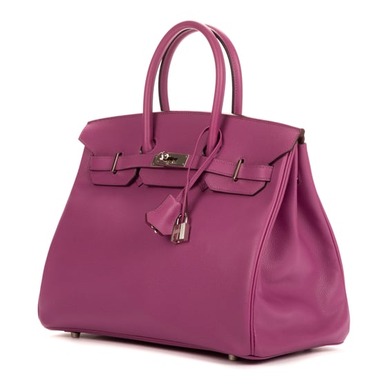 Hermès Birkin 35 en Ciclamen Piel de becerro - Image 2
