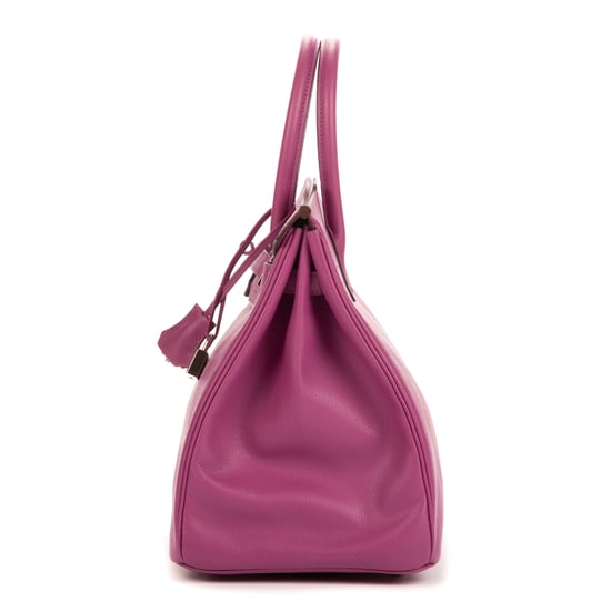Hermès Birkin 35 en Ciclamen Piel de becerro - Image 3