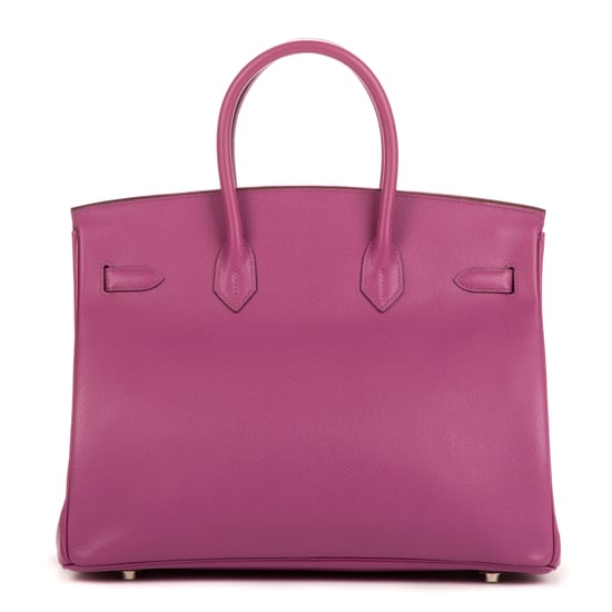 Hermès Birkin 35 en Ciclamen Piel de becerro - Image 4