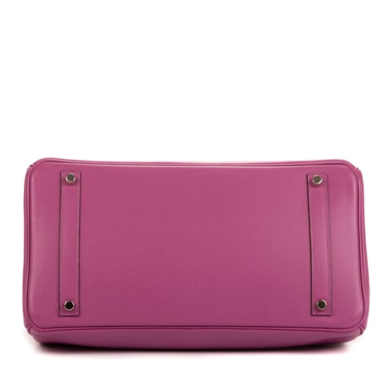 Hermès Birkin 35 en Ciclamen Piel de becerro - Image 6