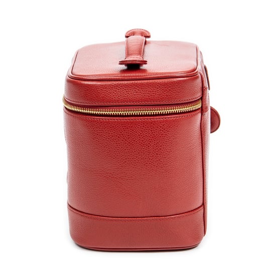 Chanel CC Tall Vanity Case  en Rojo Piel de becerro - Image 3