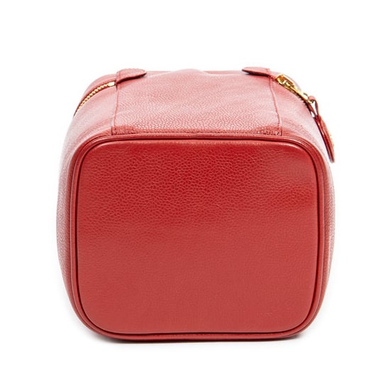 Chanel CC Tall Vanity Case  en Rojo Piel de becerro - Image 6