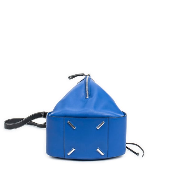 Loewe Small Bicolor Hammock en Azul/Negro Piel de becerro - Image 6