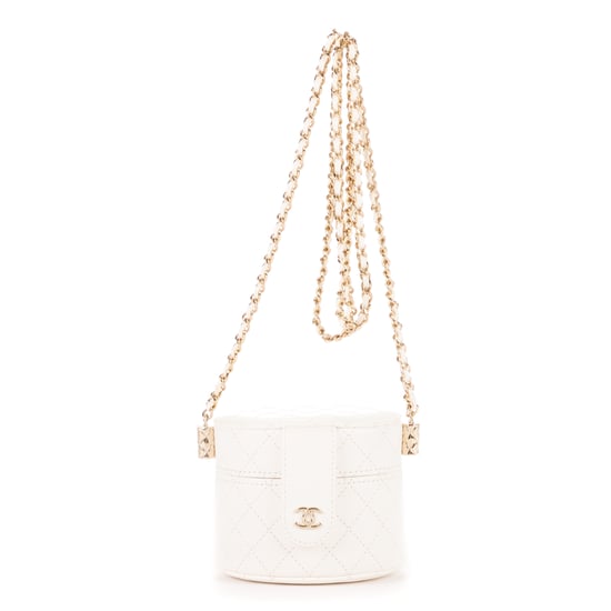 Chanel Cosmetic Vanity Chain Crossbody en Blanco Piel de becerro - Image 1