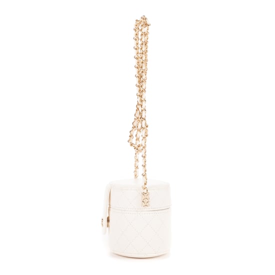 Chanel Cosmetic Vanity Chain Crossbody en Blanco Piel de becerro - Image 3