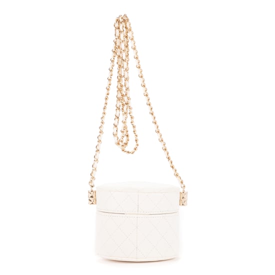 Chanel Cosmetic Vanity Chain Crossbody en Blanco Piel de becerro - Image 4