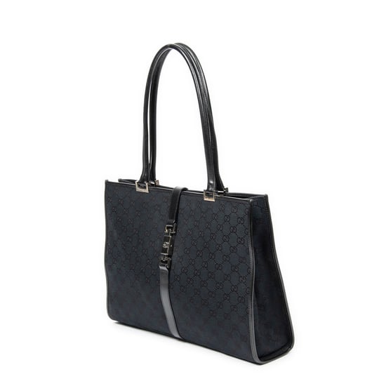 Gucci Large Square Tote en Negro Lienzo - Image 2