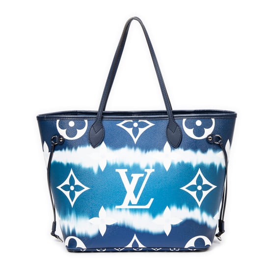 Louis Vuitton Ltd. Ed. Escale Neverfull MM en Azul/Blanco Lona recubierta - Image 1