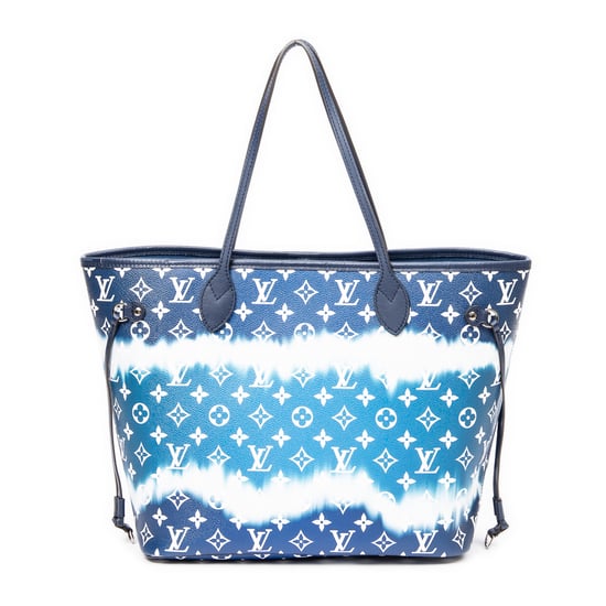 Louis Vuitton Ltd. Ed. Escale Neverfull MM en Azul/Blanco Lona recubierta - Image 5