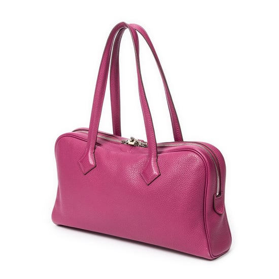Hermès Victoria Elan en Rosa Tosca Piel de becerro - Image 2