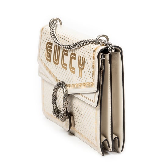 Gucci Gucci x Sega Guccy Stars Medium Dionysus en Marfil/Oro Piel de becerro - Image 2
