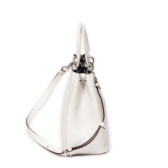Dior Medium Diorissimo Tote en Marfil Piel de becerro - Image 4